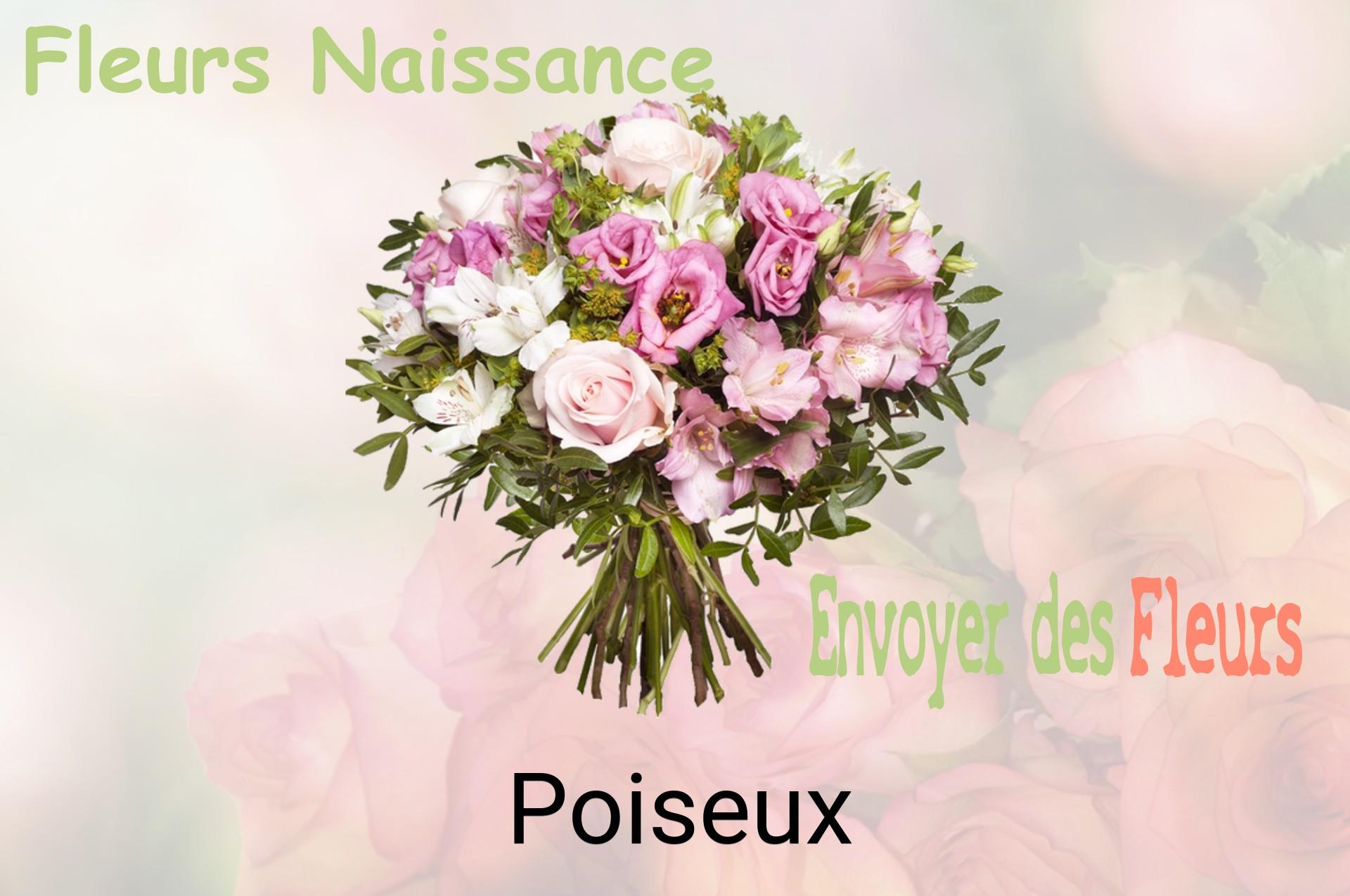 Bouquet de fleurs de naissance livré à Poiseux
